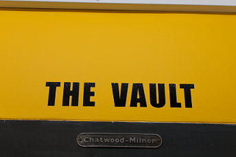 Photo of the Vault sign at the entrance