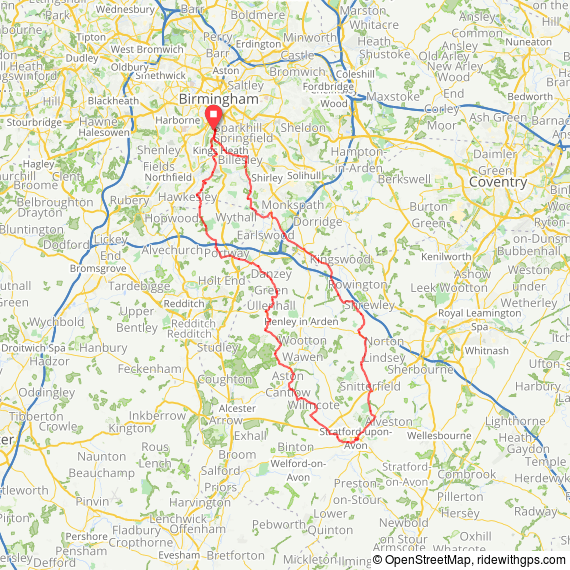 Map of the route, copyright OpenStreetMap