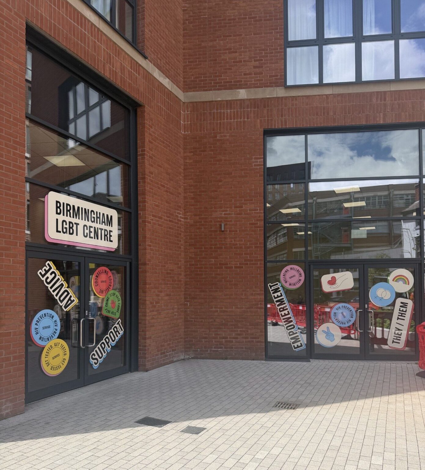 The centre has new window decor! - Birmingham LGBT