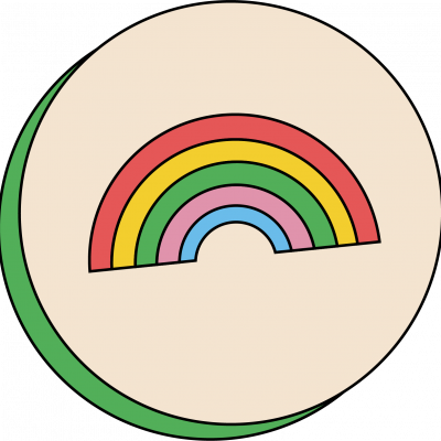 Rainbow badge